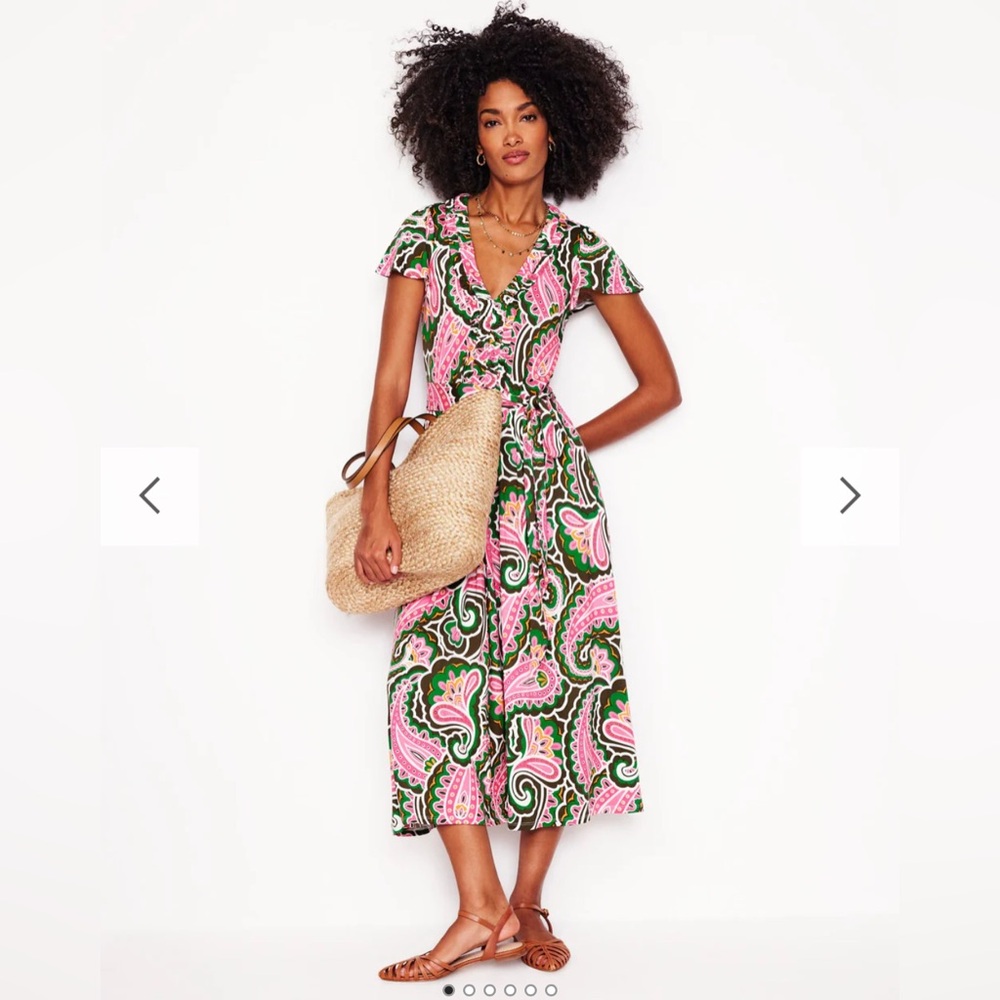 🍀🌸 NWOT: Boden Nicola Jersey Tea Dress US XXL.